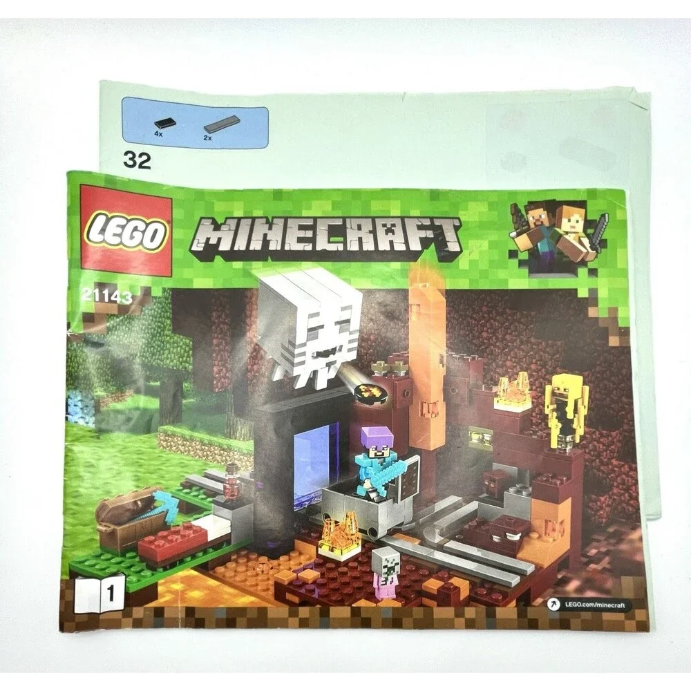 LEGO Manual Only 21143 Minecraft Paper Instructions The Nether Portal